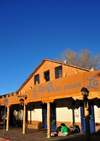 Albuquerque, Bernalillo County, New Mexico, USA: Old Town Plaza - adobe building - La Placita dining rooms - photo by M.Torres