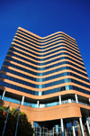 Baltimore, Maryland, USA: Baltimore Federal Financial Building - black and red strupes - 300 East Lombard Street - Engineers / Architects Colliers Pinkard Baltimore, Rouse Company - modernism - photo by M.Torres