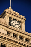 Portland, Oregon, USA: clock of the Jackson Tower - built in 1912 as the Oregon Journal Building - Reid and Reid Architects - Beaux Arts-style - 806 SW Broadway - photo by M.Torres