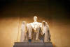 Washington D.C.: Lincoln memorial - the president's statue - sculptor Daniel Chester French - photo by G.Friedman