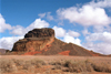 USA - Painted Desert / Red Desert (Arizona): hill and clouds - Photo by G.Friedman