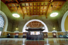 Los Angeles / LAX (California): Union Station - interior - information booth (photo by G.Friedman)