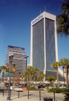 Jacksonville / JAX / CRG (Florida): buildings downtown - Modis and Humana - Duval county (photo by M.Torres)