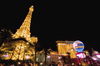 USA - Las Vegas (Nevada):  Paris Hotel at night (photo by B.Cain)