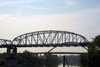 Nashville - Tennessee, USA: Gateway bridge - truss - Cumberland River - photo by M.Schwartz