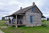 USA - Fort Dodge (Iowa): Carlson-Richey Log Home (1855) - photo by G.Frysinger