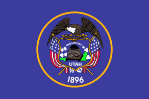 Utah flag - United States of America / Estados Unidos / Etats Unis / EE.UU / EUA / USA