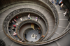 Santa Sede - Vaticano - Roma - Vatican museum: double spiral staircase - grand stairway - designed by Giuseppe Momo - photo by A.Dnieprowsky