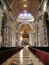 Holy See - Vatican - Rome - St Peter's Basilica: inside - Bernini's Baldacchino (photo by R.Wallace)
