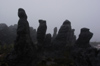 92 Venezuela - Bolivar - Canaima NP - Vertical rock formations at the top of Roraima - photo by A. Ferrari