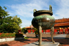 Hue - vietnam: Imperial Citadel - Nguyen dynastic urn - photo by Tran Thai