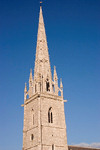Bodelwyddan, Rhyl, Denbighshire / Sir Ddinbych, Wales, UK: spire - parish church of St. Margaret, also known as the marble church - photo by I.Middleton