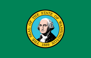 Washington state flag - United States of America / Estados Unidos / Etats Unis / EE.UU / EUA / USA
