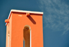 Layoune / El Aaiun, Saguia el-Hamra, Western Sahara: Spanish Cathedral - bell tower - photo by M.Torres