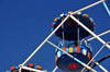 Layoune / El Aaiun, Saguia el-Hamra, Western Sahara: Ferris wheel - gondola detail - Place Oum Saad - photo by M.Torres