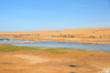 Layoune / El Aaiun, Saguia el-Hamra, Western Sahara: Oued Saqui el-Hamra - seasonal river - photo by M.Torres