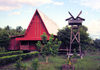 West Papua / Irian Jaya - Agats: red church - photo by G.Frysinger