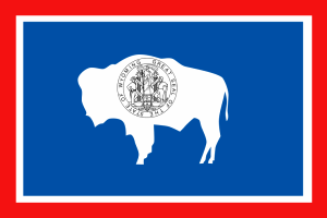 Wyoming flag - United States of America / Estados Unidos / Etats Unis / EE.UU / EUA / USA