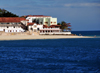 Stone Town, Zanzibar, Tanzania: beach, Mambo Msiige building and Serena hotel - Shangani - photo by M.Torres