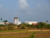 The Valley, Anguilla: tower of Wallblake Airport - AXA - Clayton J. Lloyd International Airport, named after Anguilla's foremost aviation pioneer - photo by M.Torres
