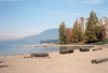 Canada / Kanada - Vancouver: Logs on the beach - English bay - photo by M.Torres