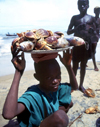 Liberia - Grand Basa County: Buchanan - the shell fish catch of the day - photo by M.Sturges