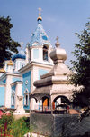 Chisinau / Kishinev, Moldova:Church of St. Teodor Tiron - Ciuflea - the well - Catedrala episcopala Sf. Teodor Tiron - Biserica Sf. Tiron - photo by M.Torres