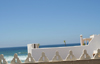 Asilah / Arzila, Morocco - terrace facing the sea - photo by Sandia