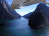 New Zealand - South island - Milford sound: from the air - photo by Air West Coast