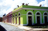 Puerto Rico - San Juan: old otwn faade - colours on Calle Norzagaray - colores en Calle Norzagaray - photo by M.Torres