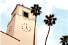 Los Angeles / LAX (California): Union Station - clock tower - Photo by G.Friedman